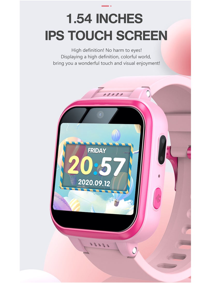 Kids Smart Watch Girls, Gifts For 3-10 Year Old Girls Dual Camera Touchscreen Smart Watch For Kids With Music Player, Educational Toys Toddles Birthday Gift For Girls Ages 6 7 8