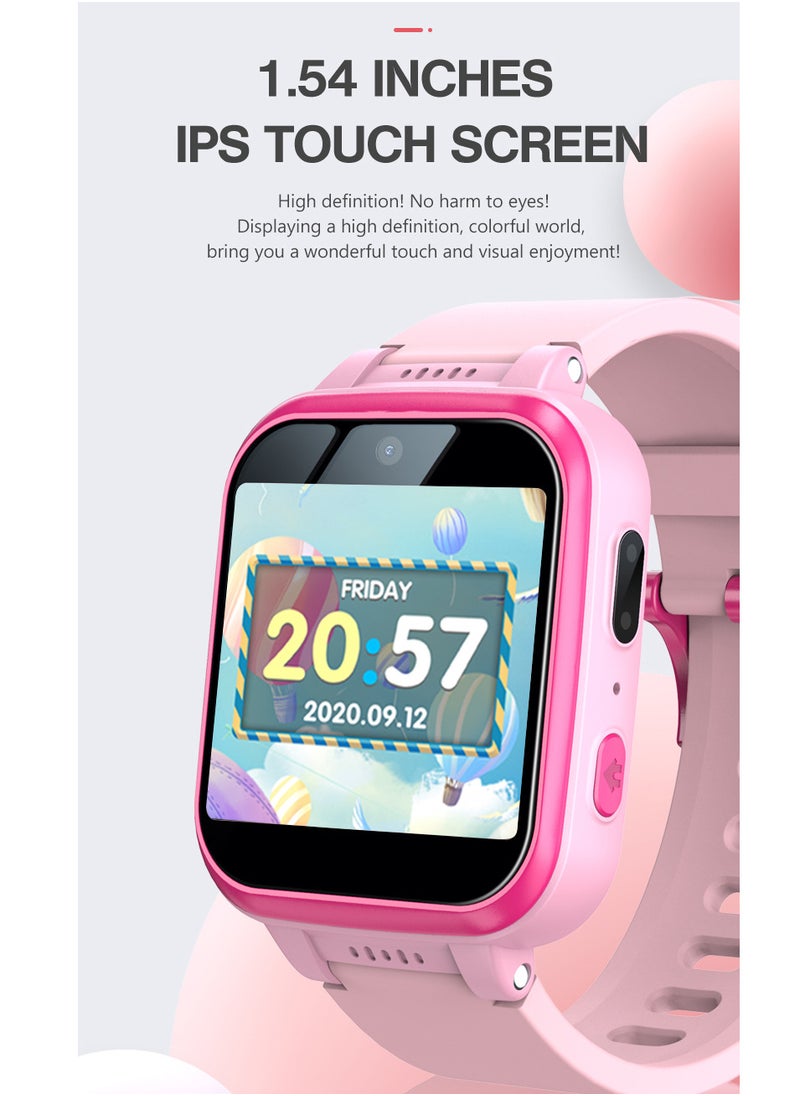 Kids Smart Watch Girls, Gifts For 3-10 Year Old Girls Dual Camera Touchscreen Smart Watch For Kids With Music Player, Educational Toys Toddles Birthday Gift For Girls Ages 6 7 8