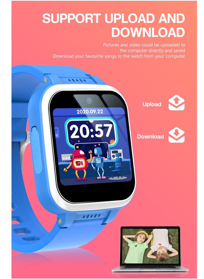 Kids Smart Watch Girls, Gifts For 3-10 Year Old Girls Dual Camera Touchscreen Smart Watch For Kids With Music Player, Educational Toys Toddles Birthday Gift For Girls Ages 6 7 8