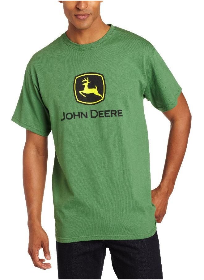 John Deere Logo T-Shirt- Men's- John Deere Green, Large