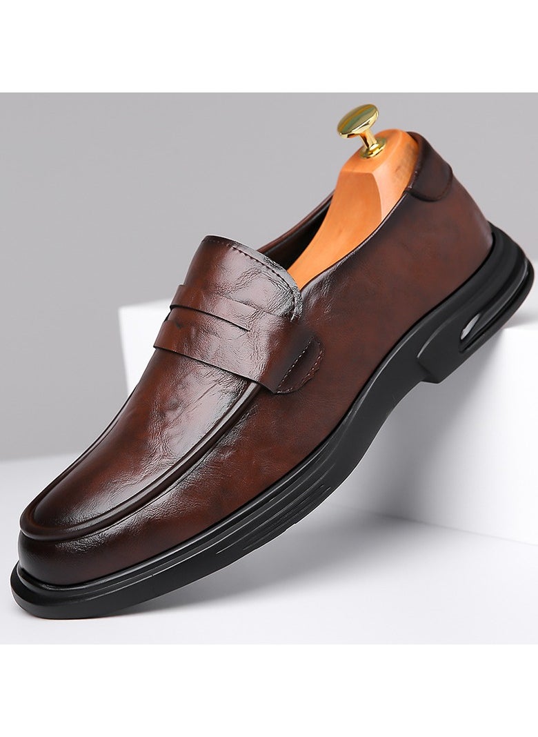 Versatile Retro Casual Leather Shoes