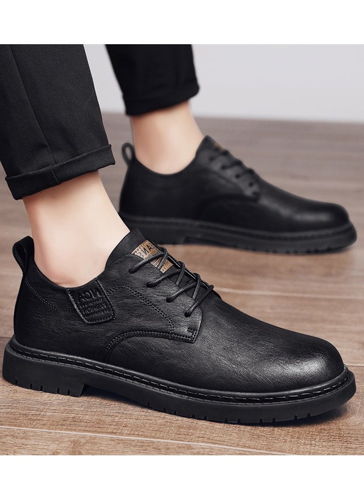 Versatile Retro Casual Leather Shoes