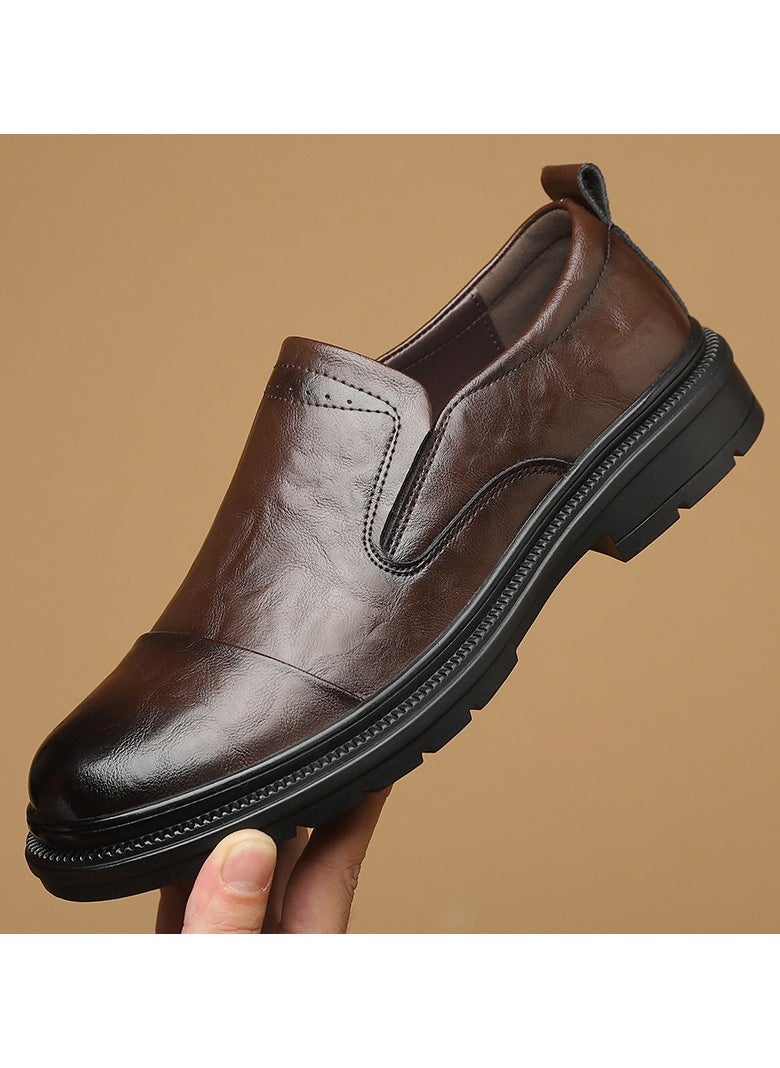 Versatile Retro Casual Leather Shoes