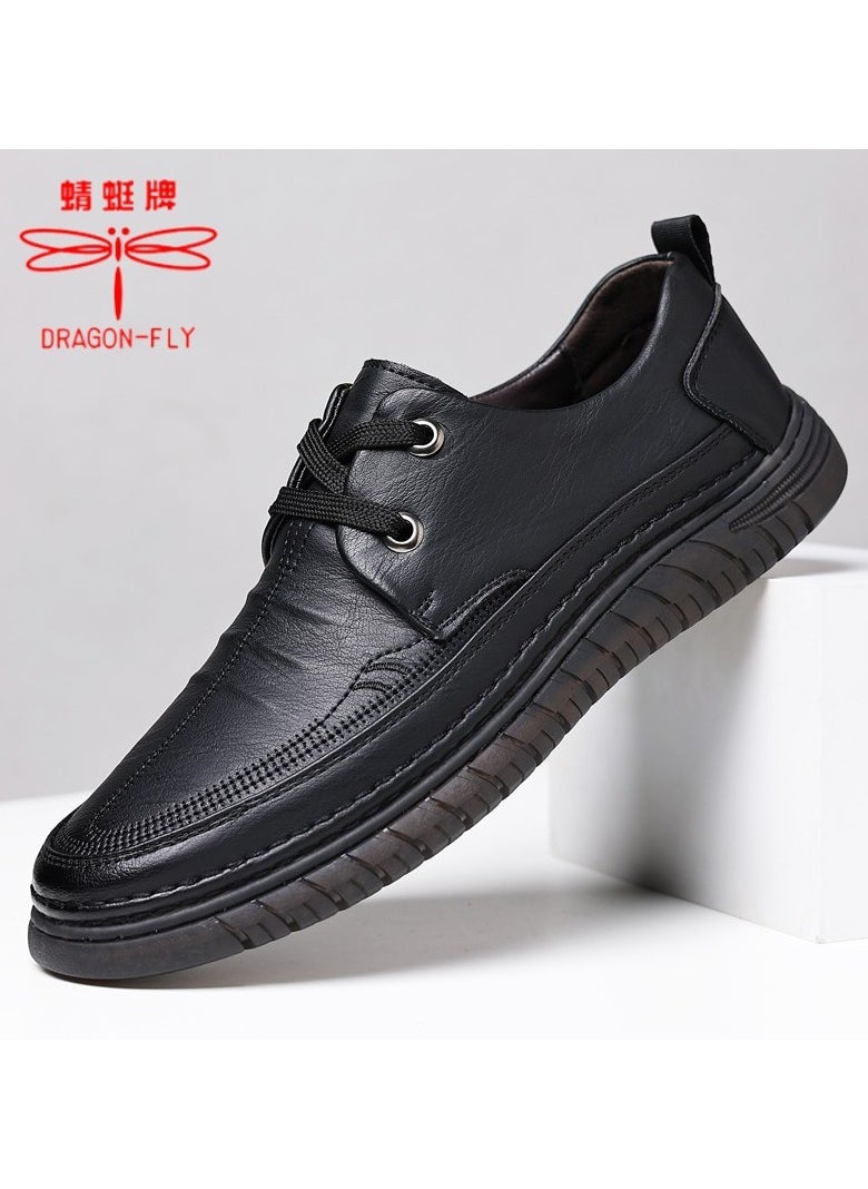 Versatile Retro Casual Leather Shoes