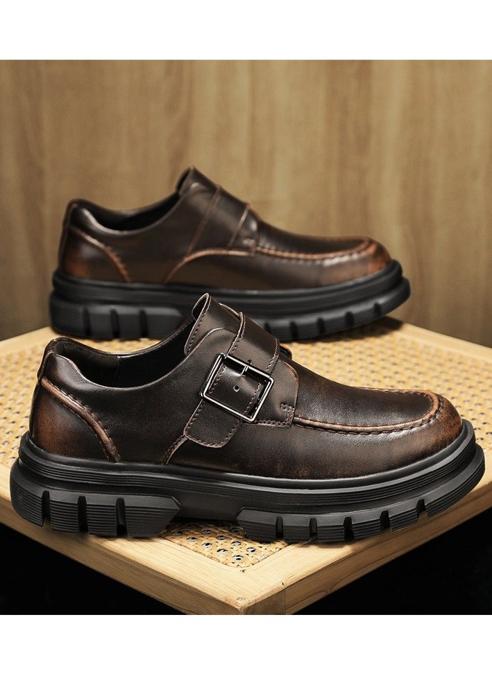 Versatile Retro Casual Leather Shoes