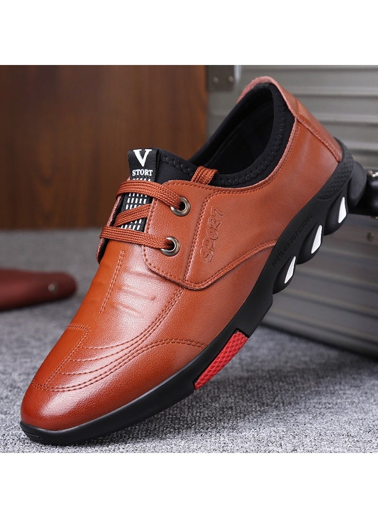 Versatile Retro Casual Leather Shoes