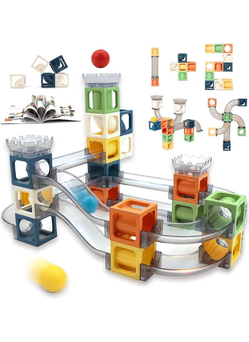 99-Piece DIY Pipe Building Blocks Set – Educational Ball Bearing Construction Toy for Kids