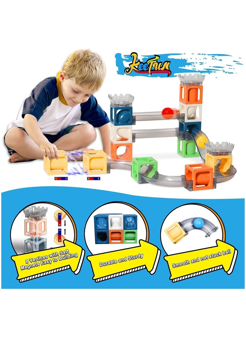 99-Piece DIY Pipe Building Blocks Set – Educational Ball Bearing Construction Toy for Kids