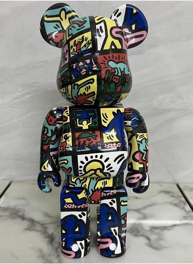 Bearbrick (Basquiat 10th generation) statue trendy culture doll ornaments