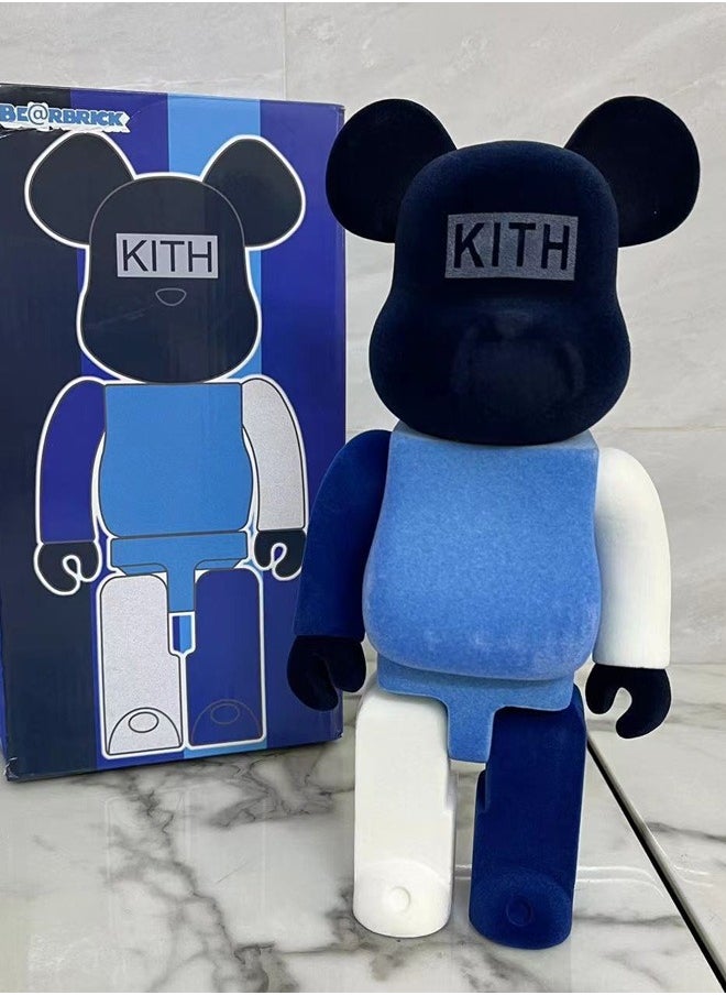 Bearbrick (blue KITH) statue trendy culture doll ornaments