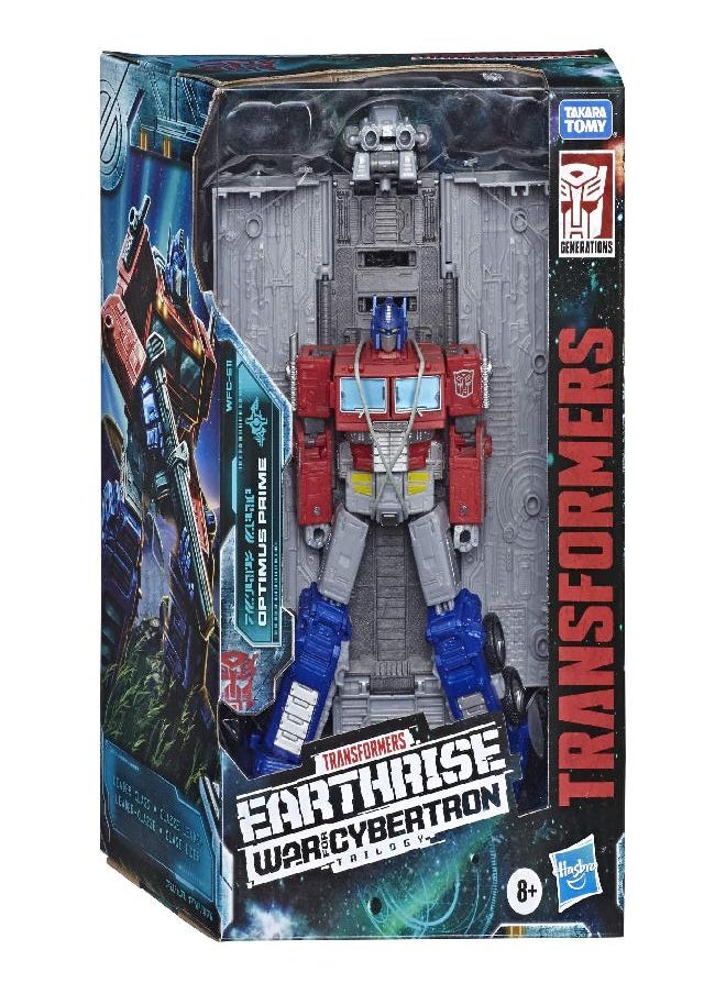 Transformers Toys Generations War for Cybertron: Earthrise Leader WFC-E11 Optimus Prime Action Figure - Kids Ages 8 and Up, 7-inch