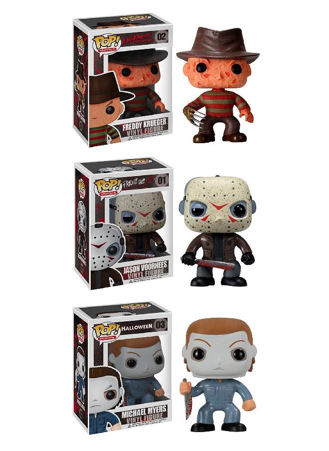 Funko Horror Classics POP Movies Collectors Set: Freddy Krueger, Jason Voorhees, Michael Myers Action Figure