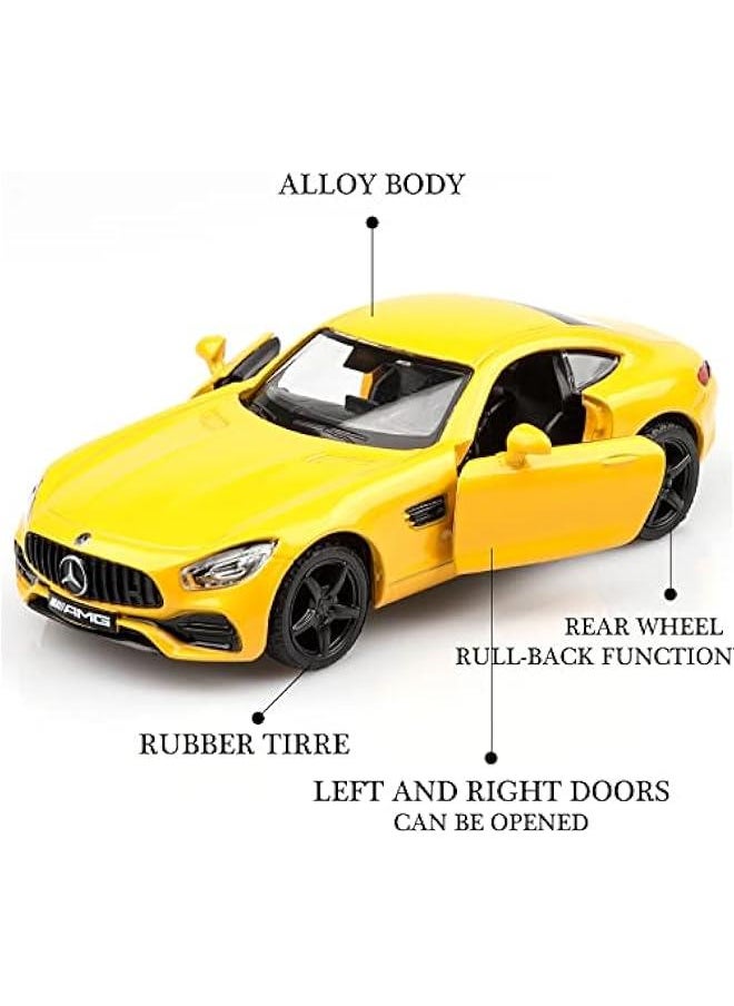 1/36 Scale Mercedes AMG GTS Diecast Cars Models,Pull Back Vehicles Toy Cars,Cars Gifts for Boys Girls