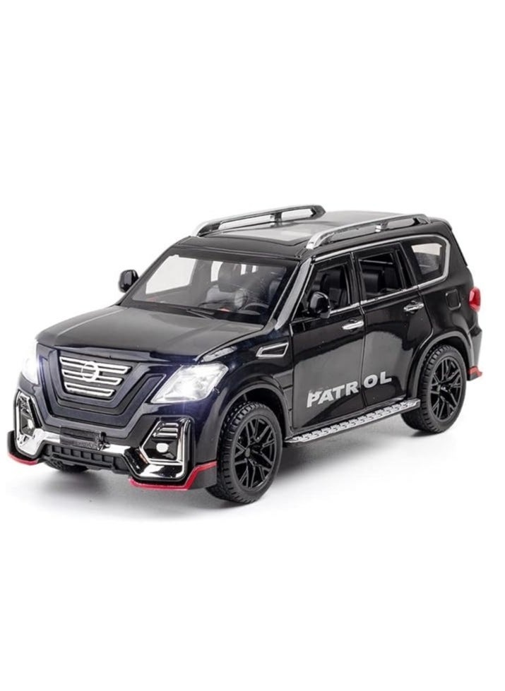 1:24 Scale Diecast Car Alloy Car Sound Light Toy for Nissan Patrol SUV