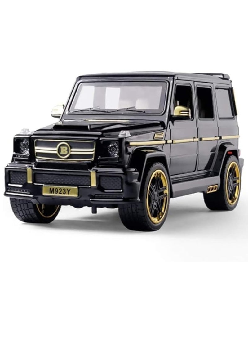 1:24 Scale Die-Cast Mercedes-benz G65 Model Die-cast Pull Back Car Zinc Alloy Children's Toy with Real Sound and Lights