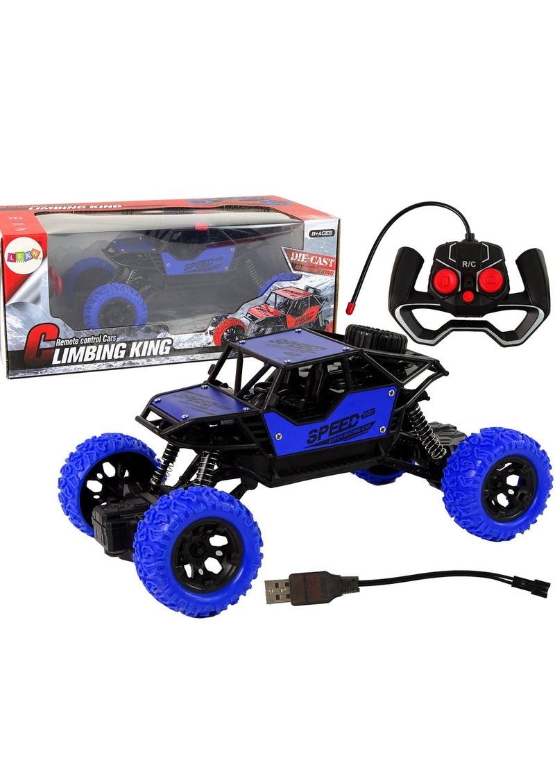 Remote Controlled R/C Car Terrain  1:18 Blue.