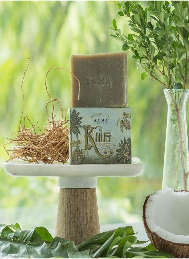 Kama Ayurveda Organic Khus Soap 100% Organic and Cold Pressed, 125g