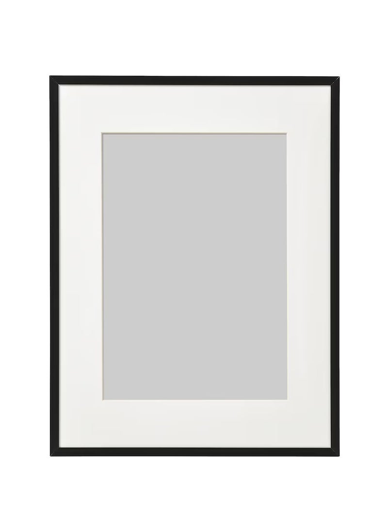 Picture Frame Black Aluminium Plastic & Fibreboard 30x40 cm