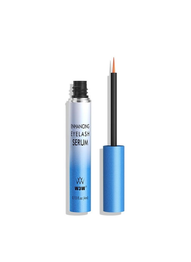 Lash Serum - 4Ml Eyelash Enhancing Serum, W3W Eyelash Serum For Eyelash Thicker, Stronger, Longer Suitable For Lashes & Brows（Light Blue）