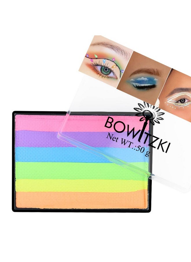 50G Pastel Color Split Cake Water Activated Eyeliner Uv Neon Graphic Eye Liner Hydra Liner Rainbow Easter Glow Face Body Paint Makeup