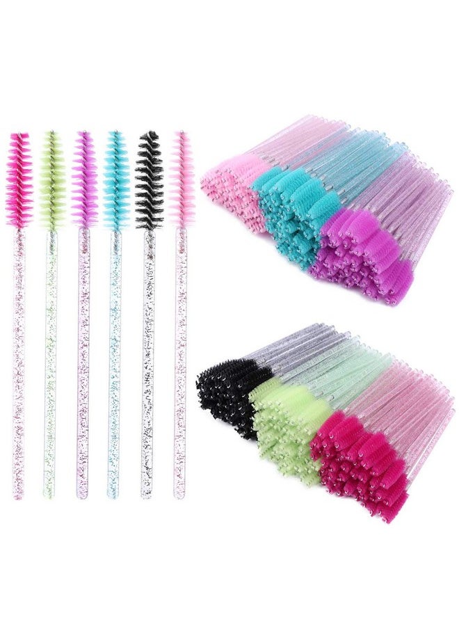 Osable Mascara Wands Eyelash Brush Spoolies For Eye Lash Extension, Eyebrow And Makeup Crystal Tbestmax