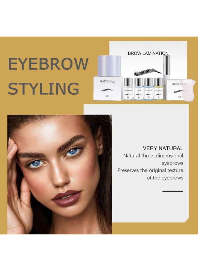 Eyebrow Lamination Brow Lifting Kit - Professional Diy Perm Kit For Instant Eyebrow Lift - Ideal For Home & Salon Use