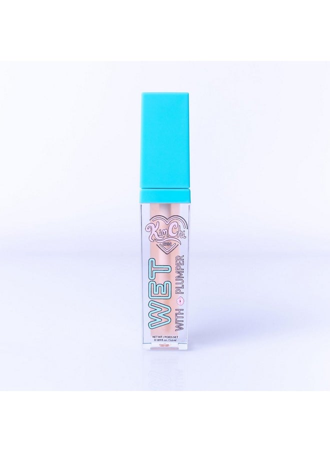 Beauty High Shine Wet Gloss Lip Plumping Lip Gloss, High Shine, Non-Sticky, Super Lightweight And Vegan Lip Gloss, Translucent Peach, 02 Atlanta, 5.6Ml