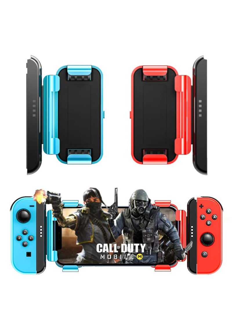 Mobile Game Controller Grip for Nintendo Switch Joy-Con & iPhone (iOS 16+) - Compatible with iPhone 14 Pro Max/14/13/12/11/X/8 Plus