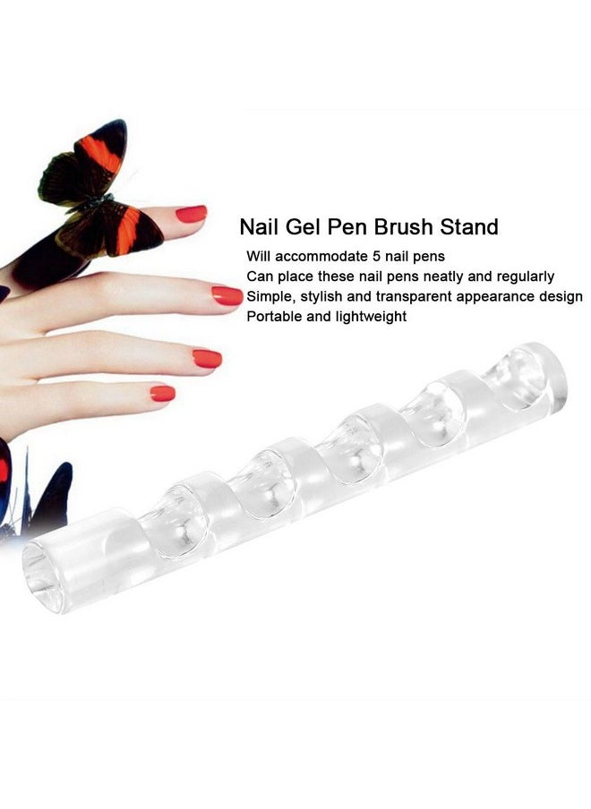 Fashionable Simple Acrylic Nail Gel Polish Pen Brush Stand Holder Manicure Tool