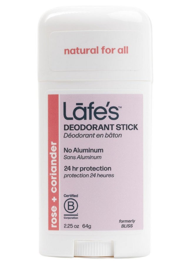 Natural Deodorant | 2.25Oz Aluminum Free Natural Deodorant Stick For Women & Men | Paraben Free & Baking Soda Free With 24-Hour Protection (Rose & Coriander, 2.25Oz)