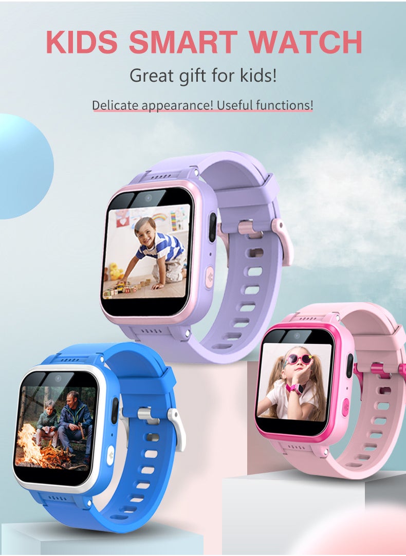 Kids Smart Watch Girls, Gifts For 3-10 Year Old Girls Dual Camera Touchscreen Smart Watch For Kids With Music Player, Educational Toys Toddles Birthday Gift For Girls Ages 6 7 8