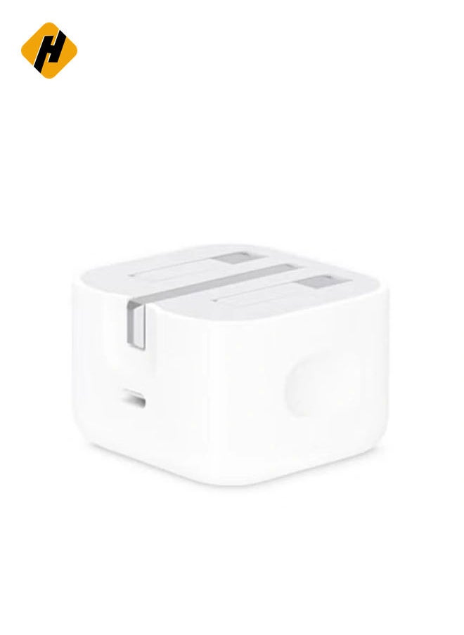 20W Foldable Fast Charging Wall Adapter Compatible with Apple iPhone 12 Pro Max/11 Pro Max/SE, iPad White