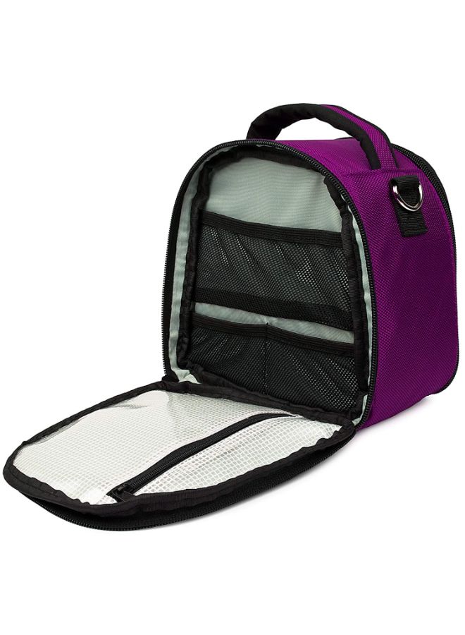 Laurel Carrying Case Bag For Nikon CoolPix Series Digital Camera Purple