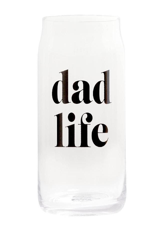 Pearhead Dad Life Beer Glass for Dads to Be, New Dads or Father’s Day, Fatherhood Pint Glass, Bar Accessory, Novelty Dad Accessory, 16oz