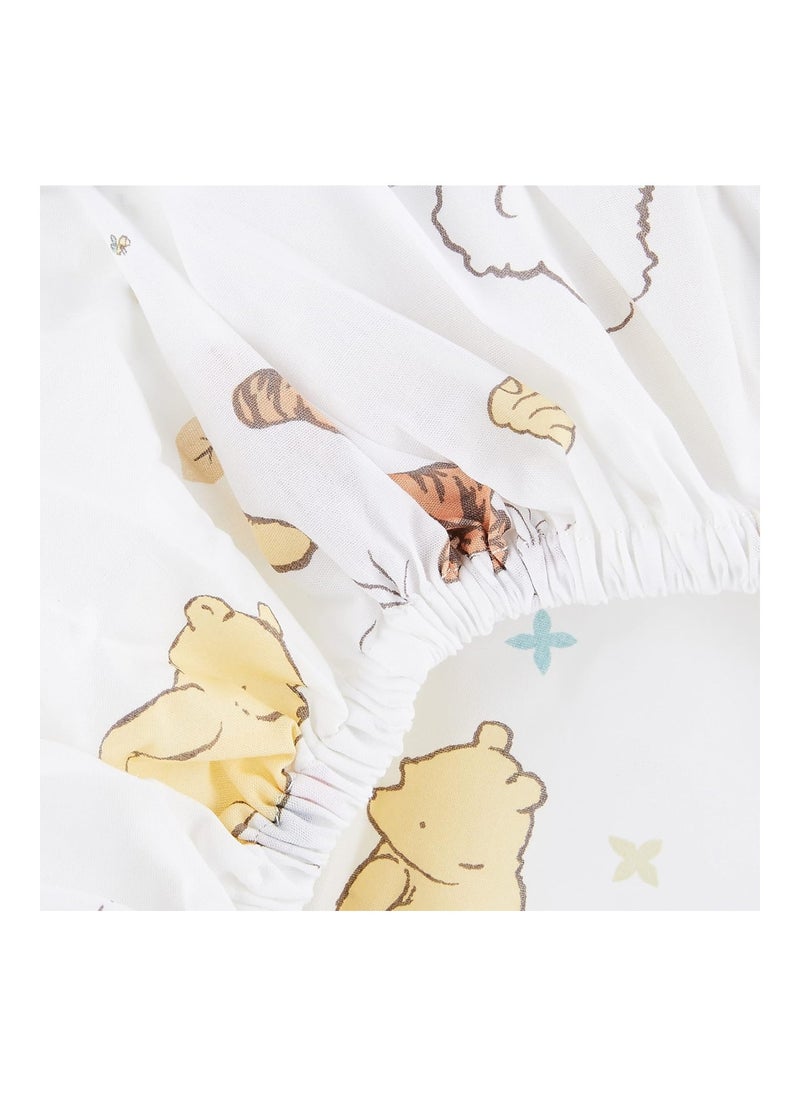 Winnie The Pooh Classic Pooh Cotton Fitted Crib Sheet