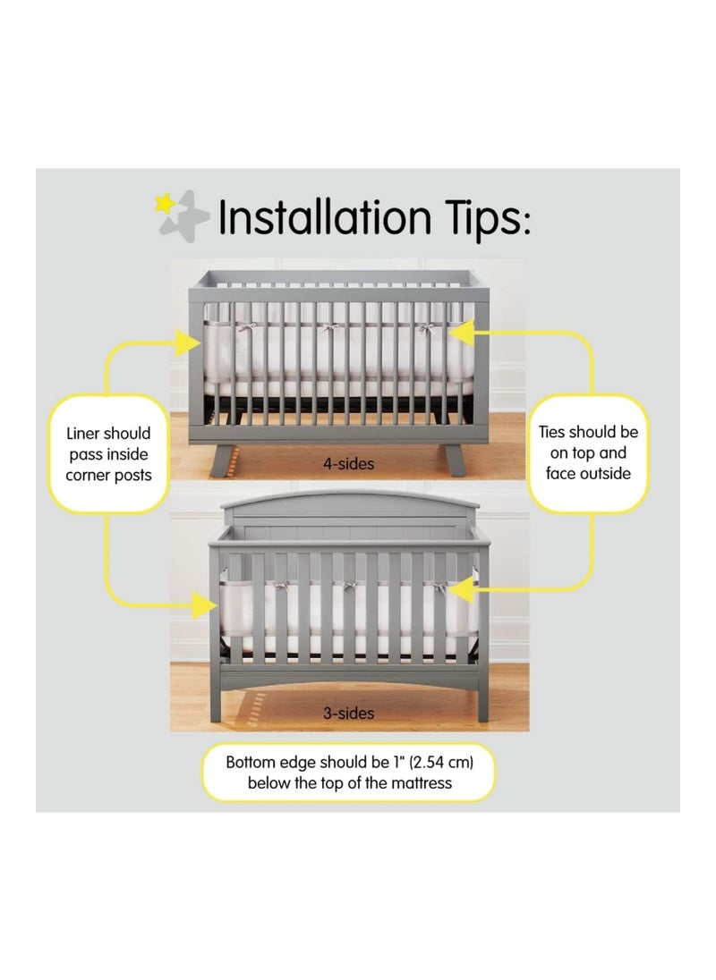 Mesh Liner For Cribs With 52