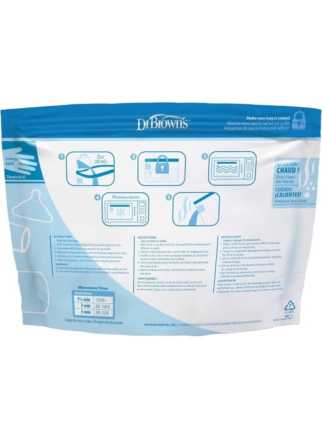 Microwave Steam Sterilizer Bag 5x Reusable Bags