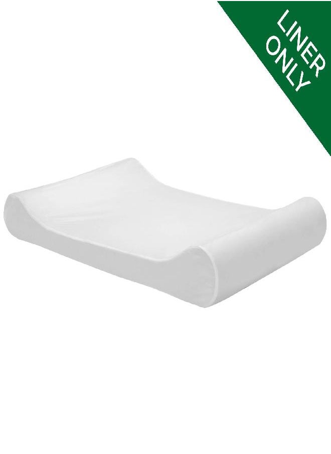 Furhaven Dog Bed Liner Water-Resistant Contour Luxe Lounger Foam Mattress Protector Cover - White, Jumbo (X-Large)