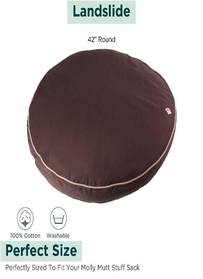 Molly Mutt Dog Bed Cover - Landslide Print - Measures 42”x5’’ - 100% Cotton - Durable - Breathable - Sustainable - Machine Washable Dog Bed Cover