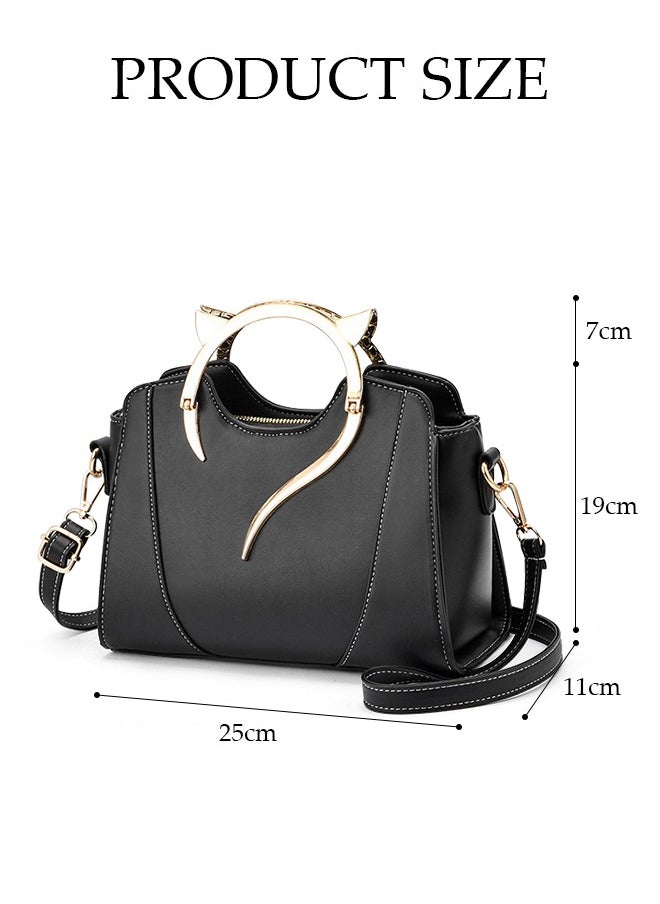 Fashion Handbag with Removable Shoulder Strap Top Handle for Women Ladies Elegant Shoulder Crossbody Bag for Office Travel Daily Bag