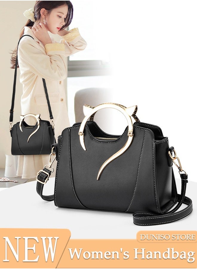 Fashion Handbag with Removable Shoulder Strap Top Handle for Women Ladies Elegant Shoulder Crossbody Bag for Office Travel Daily Bag