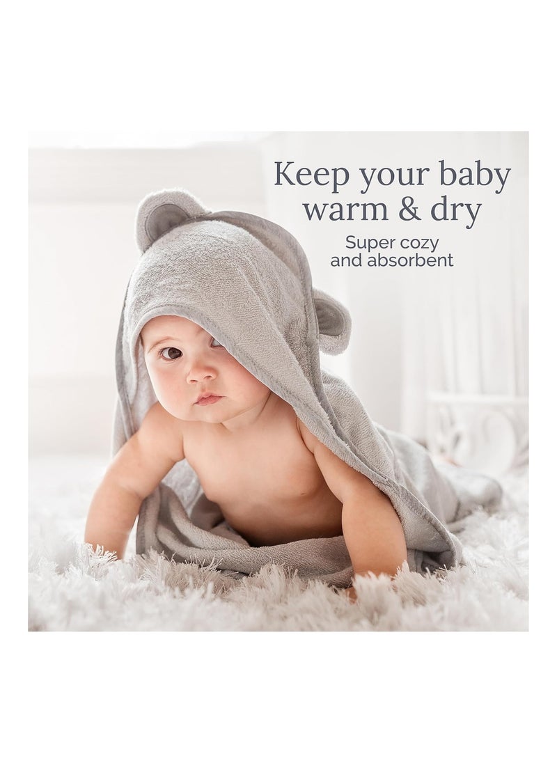 Extra Soft Hooded Towel Highly Absorbent And Hypoallergenic 40 X 30 Large Rayon From Bamboo