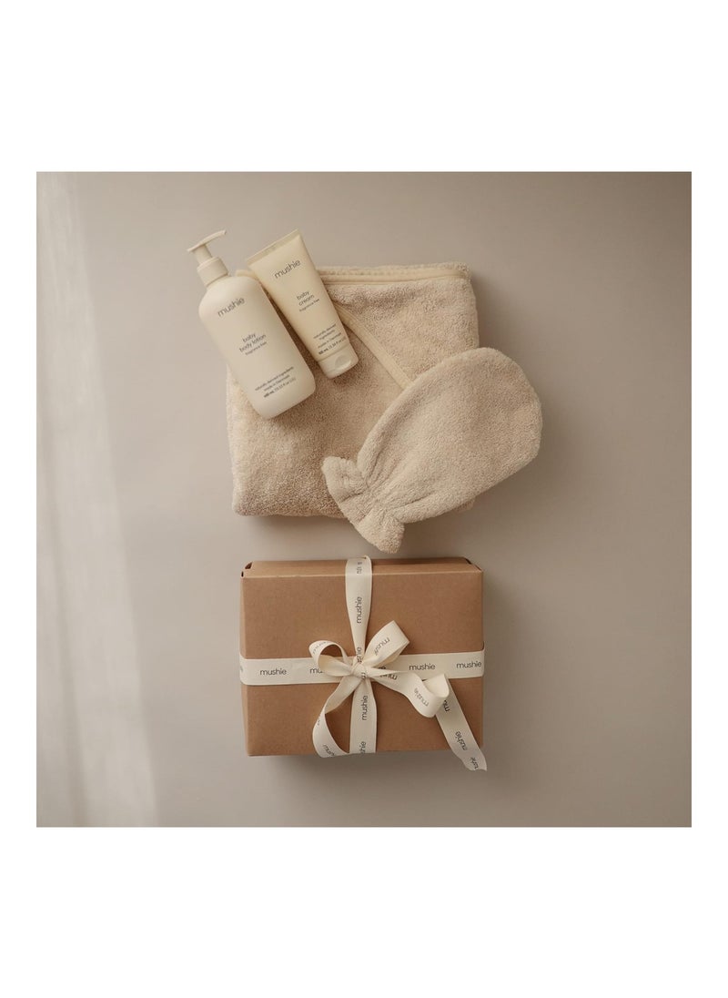 Hooded Towel, Pearl