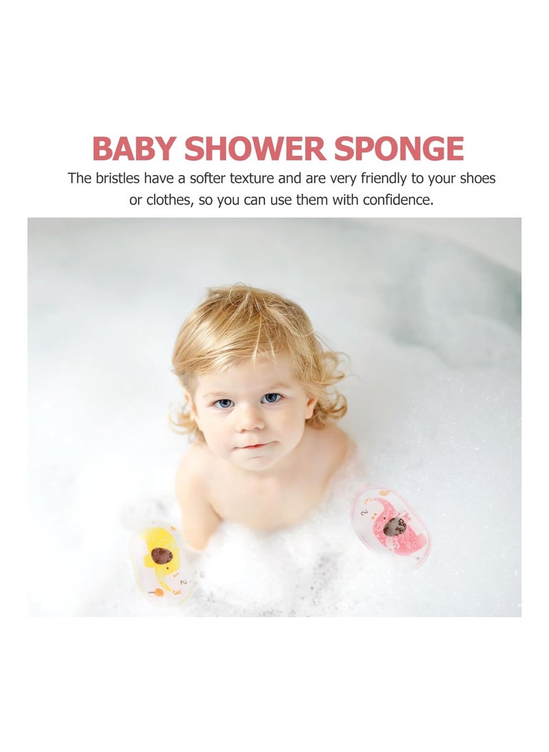 3Pcs Absorbent Exfoliating Shower Sponge Cotton Body Scrubber Towel