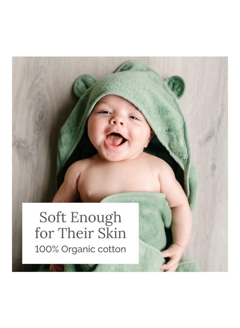 Organic Hooded Baby Bath Towel