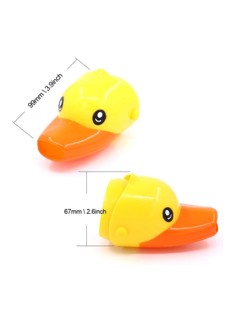 Cartoon Faucet Extender Sink Handle Extender Set Of 3, Yellow Duck, Pink Elephant, Blue Dolphin