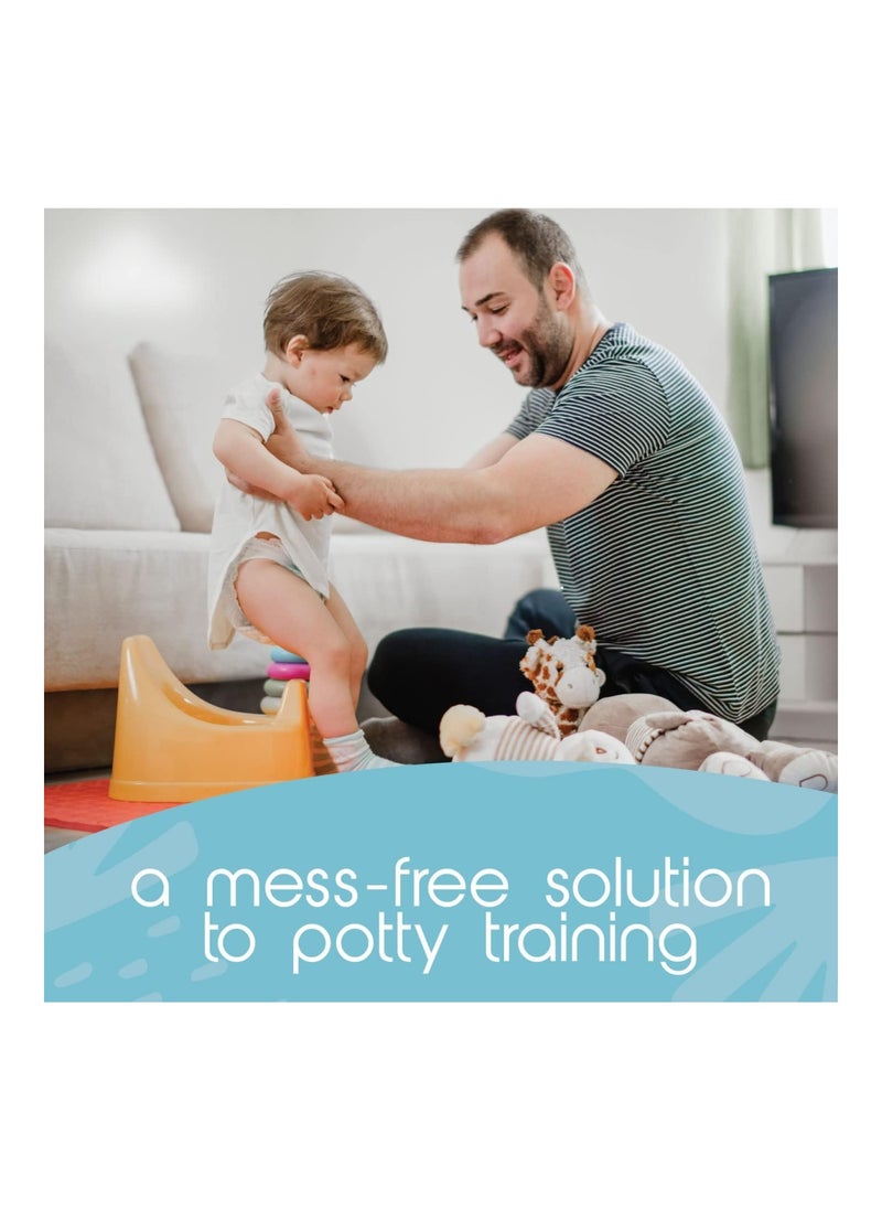 Disposable Potty Chair Liners, 16 Liners And 16 Super-absorbent Pads