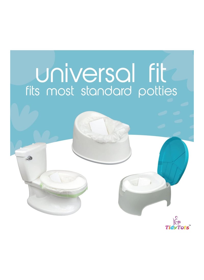 Disposable Potty Chair Liners, 16 Liners And 16 Super-absorbent Pads