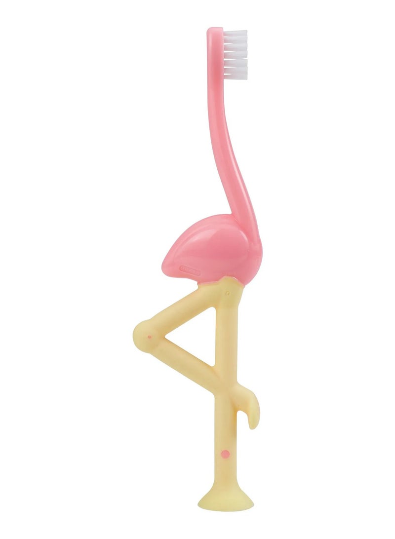 Flamingo Toddler Toothbrush For Ages 12M-4Y