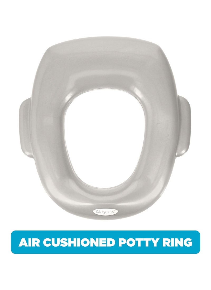 Air Cushioned Gray Potty Seat Grey